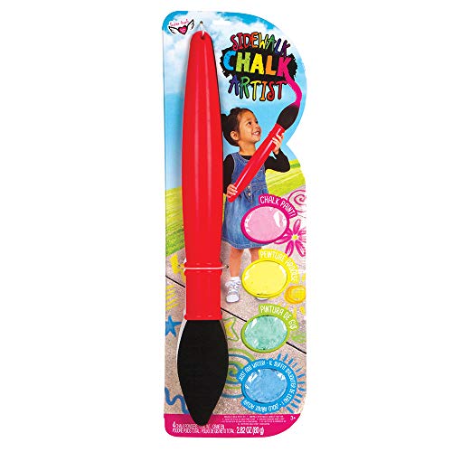 Fashion Angels Sidewalk Chalk Artist - Brush & Chalk Set, Jumbo Chalk Paint Brush