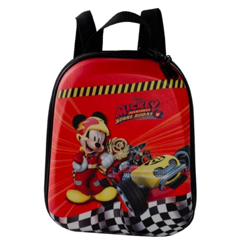 Mochila Infantil Crianças Mickey Aventura Sobre Rodas MaxToy 26 x 21 cm