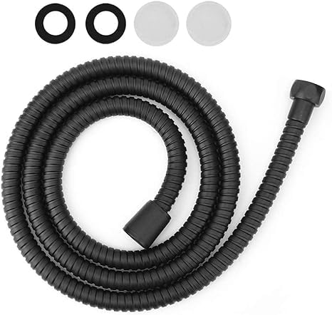 Tubo Doccia Antipiega,Tubo Doccia in Acciaio Inox, Ugello antideflagrante, soffione, Tubo Doccia antiattorcigliamento(1M)