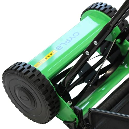 Oypla Manual Hand Push Grass Cutter Lawn Mower Lawnmower 30cm Cutting Width - Image 7