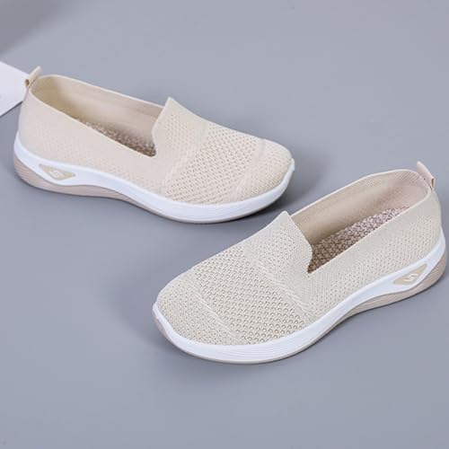 Orthopedic Breathable Slip on Shoes for Women Lightweight Arch Support Sneakers Diabetic Memory Foam Shoes Comfortable Mesh Sandals3