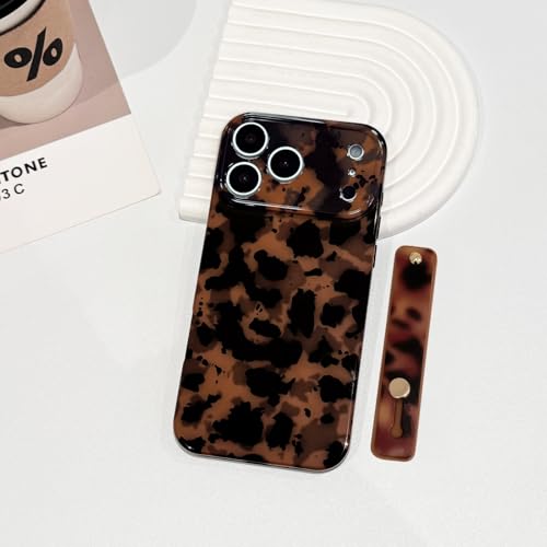 NITITOP Compatible with iPhone 17 Pro Max Case Cute Wrist - Black Leopard by NITITOP - Used condition - Image 7