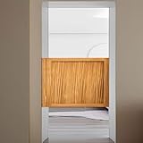 Demi-portes en bois: La porte de café pivotante est fabriquée en bois de haute qualité, ce qui la rend résistante aux fissures et aux déformations. La porte battante en bois Saloon présente une surface polie à la main et sans bavures, une finition écologique et durable, adaptée à un usage quotidien