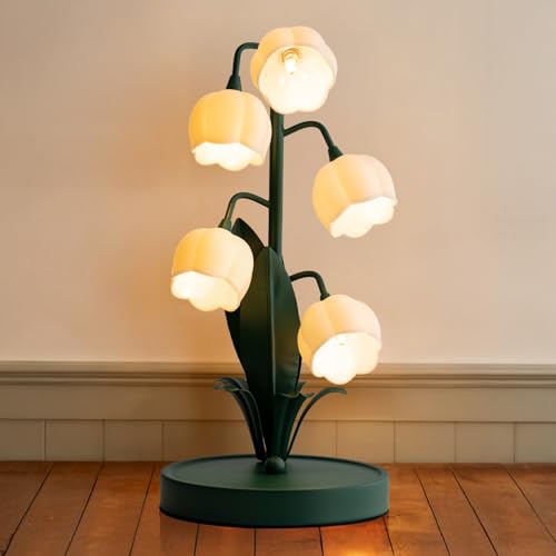 WERFOP Flower Table Lamp, Lily of The Valley Lamp for