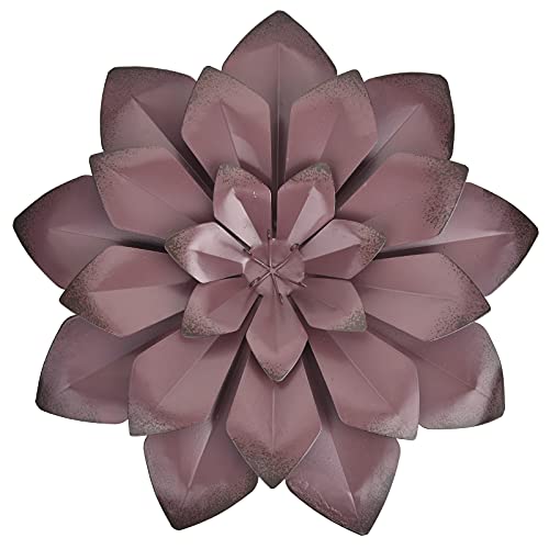 Décoration murale en métal blush ronde 30 cm pour votre bureau
