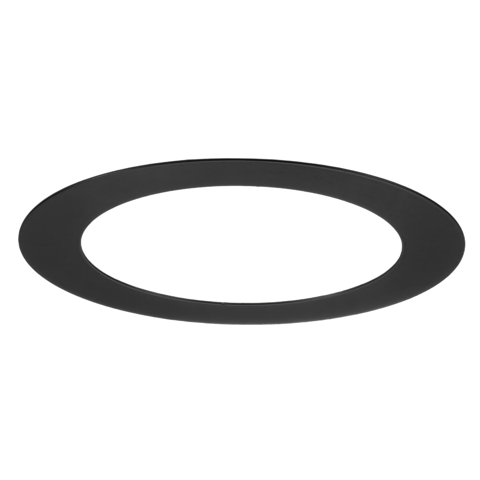 M METERXITY 1-Pack Goof Rings for 3 Inch Recessed Lights, 3.4" ID 4.7" OD Durable Steel Trim Ring Flush Mount Black Can Light Trim Ring Cover for Ceiling Can Downlights