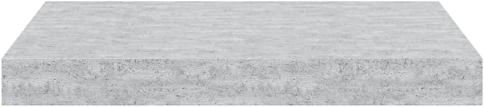 Concrete Gray Honeycomb Wall Shelf Set of 4, Modern MDF Floating Ledge Shelves for Living Room, Bedroom, Bathroom Decor