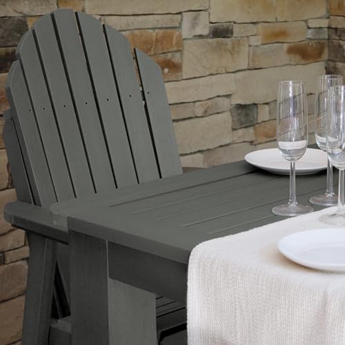 Image of Highwood 5 Piece Hamilton Square Counter Height Dining Set, Coastal Teak