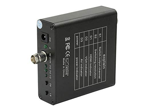 Buy It Now Bnc Ahd Tvi Cvi Cvbs To Hdmi Vga Cvbs Pal Ntsc Coaxial Video Converter Ahd Tvi 5Mp Cvi 2Mp For Analog Cctv Ip Camera Dvr Xvr Ir Led 720P 1080P #TOP4