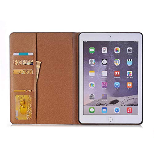Ipad Mini 4 7.9 Case, Elecfan Smart Slim Shell Pu Leather Protective Case Cover Light Weight Folio Cover Built-In Magnet Sleep Wake For Ipad Mini 4/ Mini 5,Dark Brown #TOP2