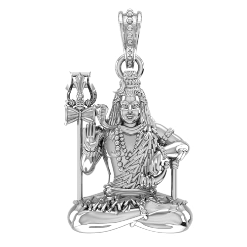 Pendentif Dieu Shiva argent pour attirer la bonne santé au quotidien bijou mixte AMZ 177