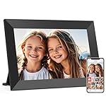Frameo 10.1 Inch WiFi Digital Picture Frame, Smart Cloud Electronic Photo Frame with HD IPS Touch Screen Slideshow 32GB Memory Auto-Rotate Wall Mount, Share Photos/Videos from Phone by Frameo App