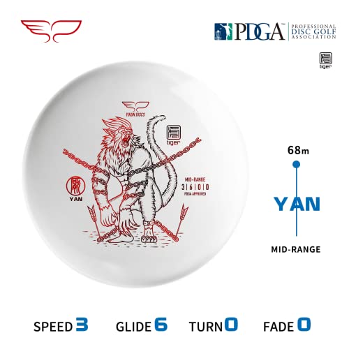 Yikun Disc Golf Midrange | Professional PDGA Approved Golf | Stable Discs Golf Midrange | 165-176g | Versatile Golf Disc Perfect for Outdoor Games and Competition