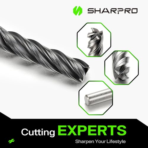 Image of 6mm Shank 6mm Cutting Dia. Carbide Square End Mills 4 Flute AlCrN Coated CNC End Mills, Apply for Alloy Steel, Stainless Steel, and Various Cast Iron (5PCS)
