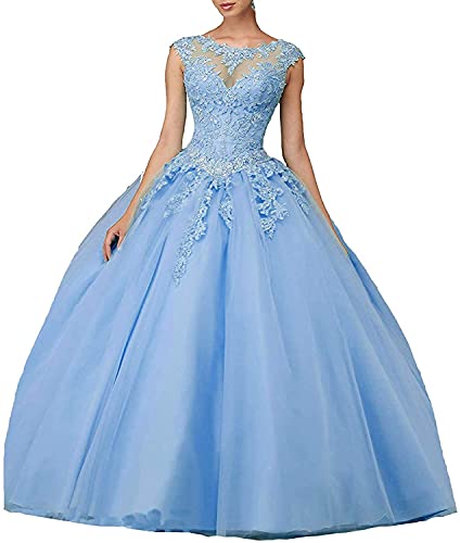 Image of QXMYOO Ball Gown Quinceanera Dresses Sweet 16 Prom Party Princess Dress for Teens