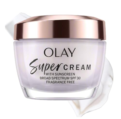 13 Best Face Moisturizer for Men with SPF: Protection for Every Skin Type 13 Olay Super Cream with Sunscreen SPF 30, Fragrance Free Lightweight Face Moisturizer with Sun Protection, 5-in-1 Skin Care - Hydrating, Brightening - Niacinamide, Vitamin C, Collagen, 1.7 oz