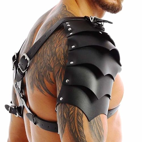 Fstrend Men Shoulder Harness Armor Black Chest Strap Belt Rave Fashion Halloween Accessory3