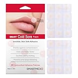 Smart Cold Sore Treatment Patch | Help Prevent Breakouts, Soothe Itching and Burning | Discrete, Invisible, Skin Safe Adhesive - 24 Count