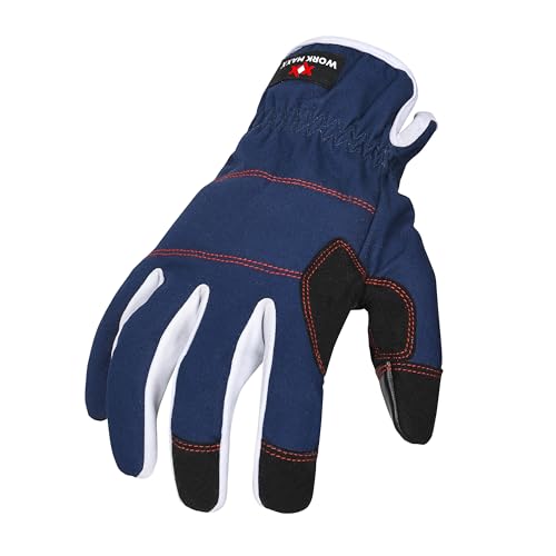 Guantes de trabajo de invierno azul XL: manos protegidas y calientes al exterior