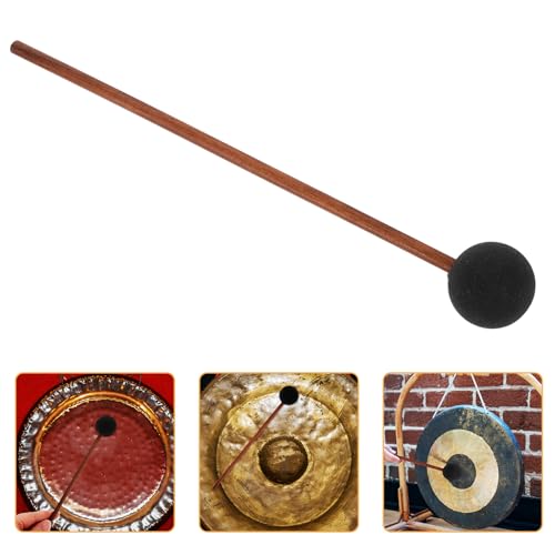 Maillet de friction pour gong avec manche en bois pour performances musicales