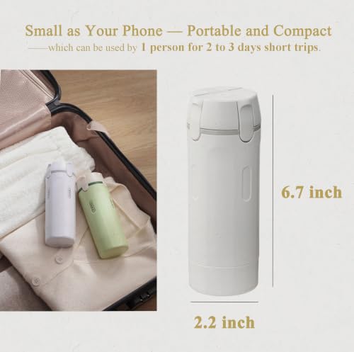 PIQOLA 4 in 1 Travel Dispenser Bottle, Leak Proof Refillable Travel Toiletry Containers, Travel Bottles Set Meets TSA 3-1-1 Requirements for about 3 Days Business Trip (Per Person), 4 x 30ml, White - image 3