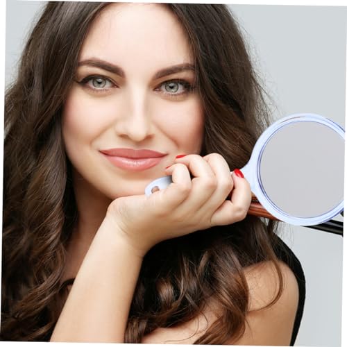 3 espejos de maquillaje compactos de doble cara miniatura 4