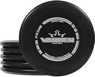 Dynamic Discs Prime Warden Putter 5 Pack | Disc Golf Putter Pack | Throwing Frisbee Golf Disc | Colors Will Vary (Prime)