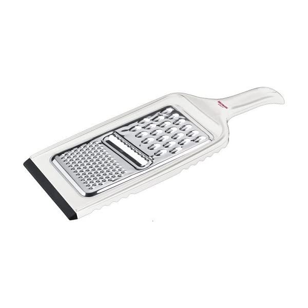 Westmark Universalreibe, Reibe fein, grob und Hobel, Rostfreier Edelstahl/Kunststoff, 3 in 1, Weiß/Silber/Schwarz, 11342270