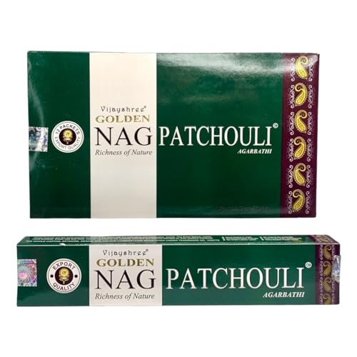 Busy Bits Golden Nag - Bastoncini di incenso Agarbathi, nag patchouli, confezione da 180 g