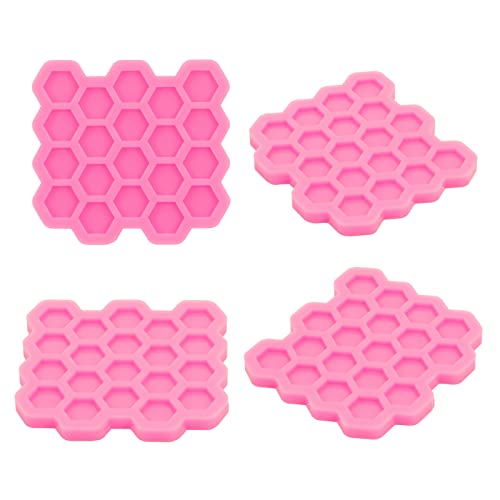 Mini Hexagon Silicone Molds For Ear Studs Tiny Resin Mold Many Hexagons Silicone Molds, Epoxy Mould For Diy Earrings Jewelry Making Crafts, Chocolate Cake Mold #TOP4