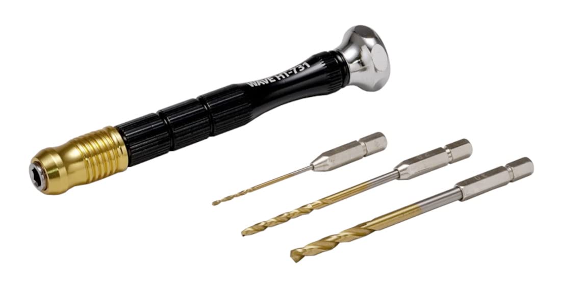 Wave Hobby Tool Series HG HT-731 One-Touch Pin Vice Set Plastic Model Tool