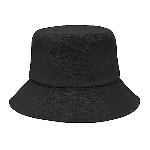 Chapéu de sol infantil com proteção solar, chapéu de praia infantil para meninas e meninos, Preto, 2