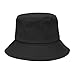 Kids Sun Hat Toddler Summer Outdoor Beach Sun Protection Black Bucket Hat for Girls Boys 2-7 Years