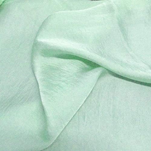 58" Green Mint Silky Satin Chiffon Reversible Fabric by The Yard - 1 Yard