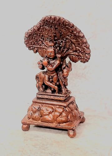 Image of God Krishna Copper Murti | Idol - 3.1 Inch | 36 g