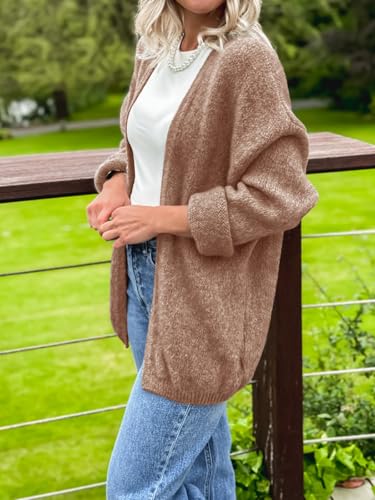 Saodimallsu Womens Fall Open Front Cardigan Sweaters Long Sleeve Soft Slouchy Cozy Knit Casual Loose Sweater Coats4