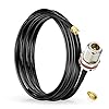 Bingfu 3 meter N-jack naar RP-SMA-stekker Low Loss RG58-coaxkabel met SMA-stekkeradapter voor WiFi 4G LTE draadloze…