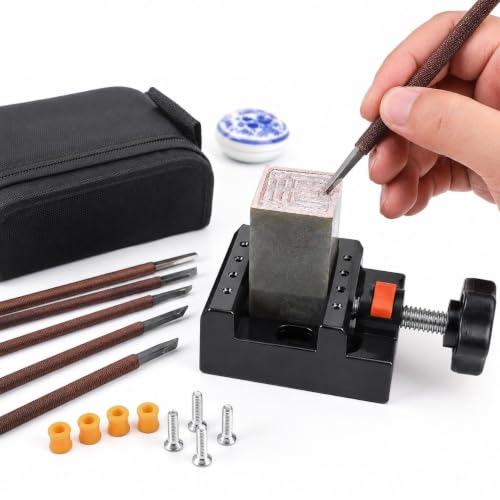 LetCart 18 Piezas De Herramientas De Tallado De Piedra, Kits de Pulido de Herramientas Rotativas Accesorios, Moler, Rocas de Pulido, Joyas, Vidrio, Cerámica