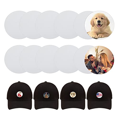 Sadocom 16 Pieces Sublimation Blank Hat Patch Repair Patches Fabric Iron-On Blank Patches For Shirts, Jeans, Bags, Caps, Uniform Decor #TOP8