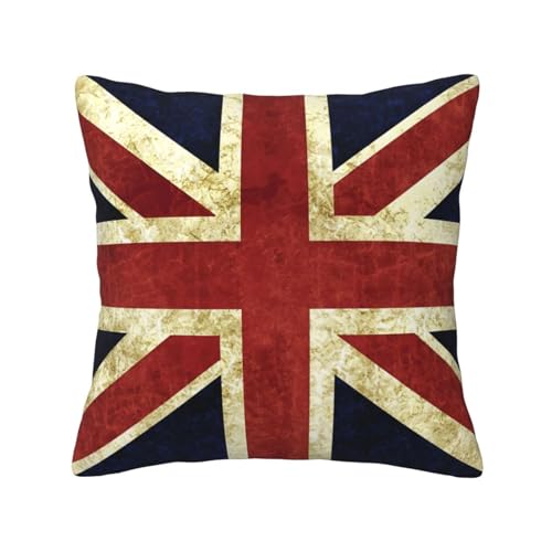 クッションカバー レトロ ユニオン ジャック イギリス 30X30cm 柔らかい 抱き枕カバー 装飾枕カバー シンプル おしゃれ 隠れるファスナー 座布団カバー ソファ背当て 部屋飾り 洗える 車用 ソファ用 寝具用 オールシーズン