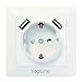 Produktbild LogiLink PA0162 Schutzkontakt Steckdose mit 2X USB zum Laden von Smartphones, Handys, eBooks, Tablets, etc, Unterputzdose (DE 80x80mm) mit Kinderschutz