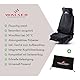 Walser Premium Auto Sitzauflage Vordersitz aus Frottee, Sitzaufleger Multicover, Sitzschoner Auto, Universal Auto-Sitzauflage, waschbarer Autositz-Überwurf, Schonbezug Autositz vorne 1 Stück schwarz