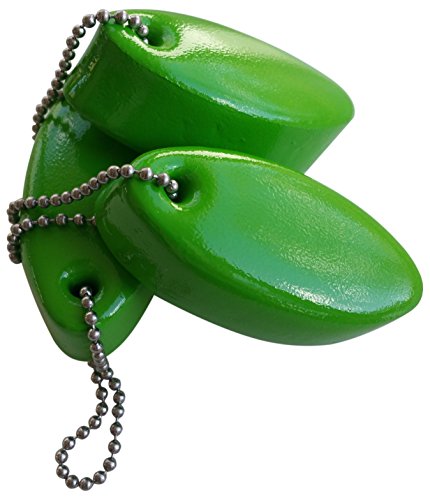 Jquad 3 Pack Lime Green Floating Keychain Key Floats Vinyl Covered Foam -Made In The Usa- (Lime Green) #TOP2