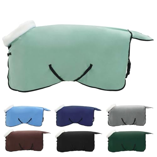 vidaXL Manta para Caballo Verde Especial 115 cm Forro Polar