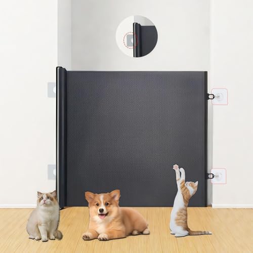 Cancelletto Per Bambini Estensibile, Cancello Scale Senza Foratura, Barriera In Rete Cancelletto Cani, Per Balcone, Corridoio, Interni, Esterni