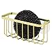 InterDesign Gia Kitchen Sink Suction Holder for Sponges, Scrubbers, Soap - Pearl Gold