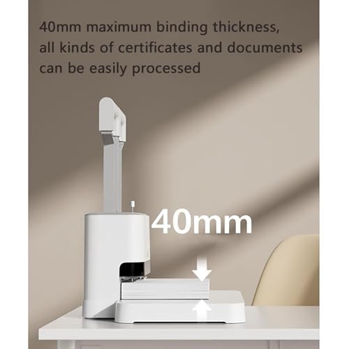 Punzonatrice manuale e rilegatrice per buoni finanziari, diametro 5,2 mm, lega fino a 40 mm di spessore, ideale per presentazioni contabili, include 100 rivetti