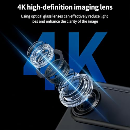 WOSLXM Action Camera 4K 2.0 Cámara compacta 360° miniatura 4