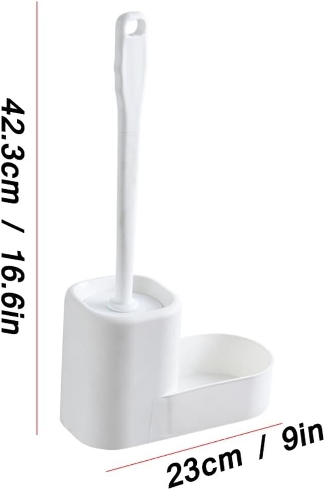 Toilet Brush Toilet Brush Holder Household Wall-Mounted Toilet Bowl Brush Bathroom Long-Handled Toilet Cleaning Brush 360° No Dead Angle Cleaning Brushs Set Cleaning Brush