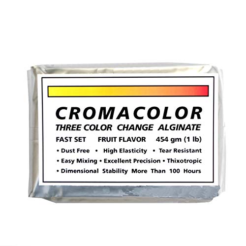 Color Changing Dental Alginate 1 lb Fruit Flavor Fast Set Dust Free